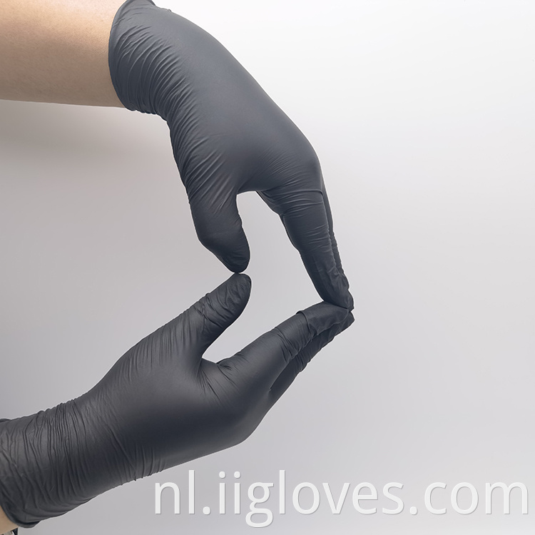 Handschoenen Nitril Synthetische nitrilhandschoenen Groothandel Zwart Disposable Huishoudelijk Huishoudelijke niet-sterilisatiehandschoenen bevorderen Poedervrij